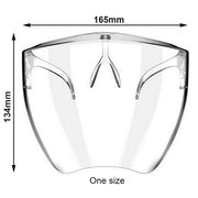 Universal Face Shield Transparent Mouth Cover Goggles